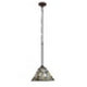 CHLOE Lighting KINSEY Tiffany-Style Blackish Bronze 1-Light Mission Mini-Pendant 8’’ Shade CHL-CH33293MS08-DP1