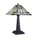 CHLOE Lighting KINSEY Mission Tiffany-Style Blackish Bronze 1 Light Table Lamp 12’’ Wide CHL-CH33293MS12-TL1