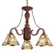 PROGRESSIVE Tiffany-style Mission 3 Light Mini Chandelier 23" Wide