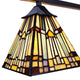 CHLOE Lighting KINSEY Mission Tiffany-style Blackish Bronze 5 Light Large Chandelier 30’’ Wide CHL-CH33293MS30-EE5