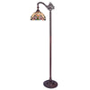 CHLOE Lighting COOPER Tiffany-style 1 Light Reading Floor Lamp 11" Wide