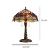 CHLOE Lighting DRAGAN Tiffany-style 2 Light Dragonfly Table Lamp 16’’ Shade CHL-CH33341DY16-TL2