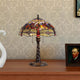CHLOE Lighting DRAGAN Tiffany-style 2 Light Dragonfly Table Lamp 16" Shade