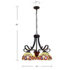 CHLOE Lighting SERENITY Victorian Tiffany-Style Dark Bronze 5 Light Large Chandelier 25’’ Wide CHL-CH33353VR25-DD5
