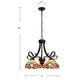 CHLOE Lighting SERENITY Victorian Tiffany-Style Dark Bronze 5 Light Large Chandelier 25’’ Wide CHL-CH33353VR25-DD5