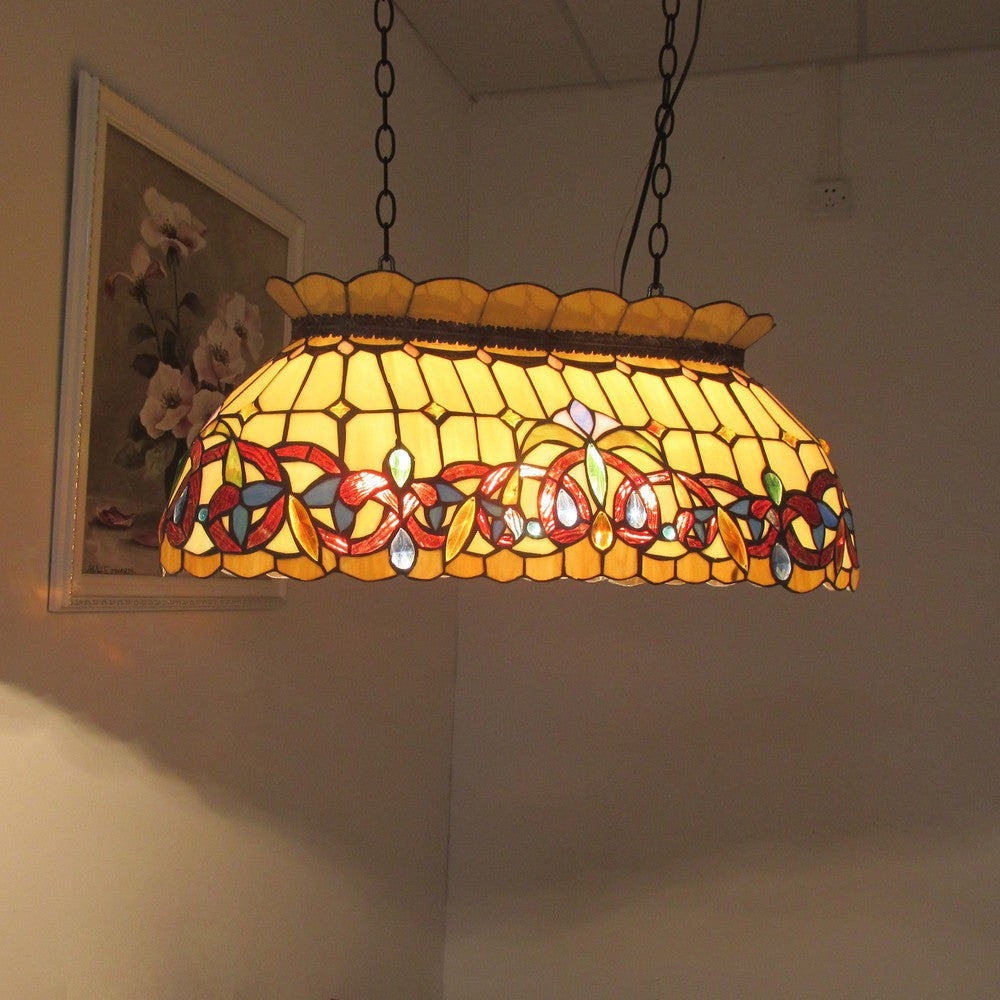 Lighting SERENITY Victorian 3 Light Dark Bronze Island Pendant 28’’ Wide CHL-CH33353VR28-IL3