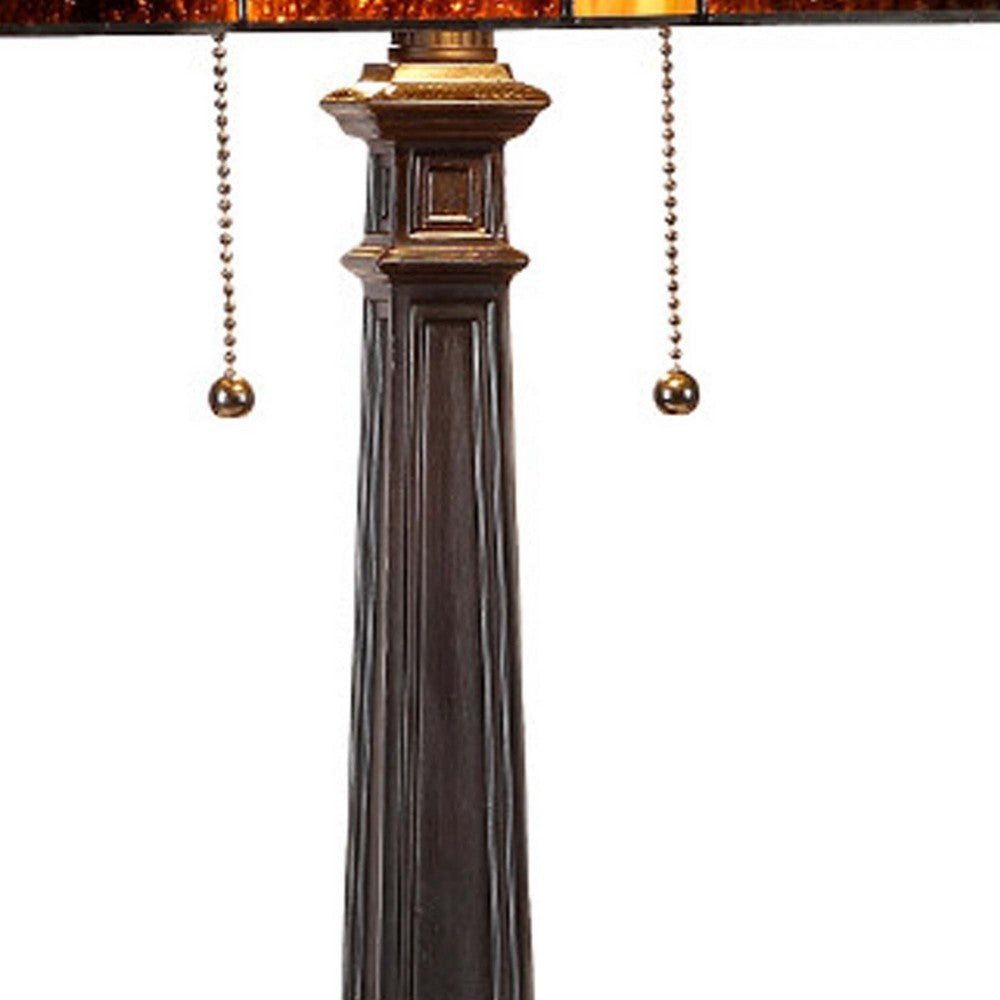 CHLOE Lighting INNES Tiffany-style 2 Light Mission Table Lamp 16’’ Shade CHL-CH33359MR16-TL2