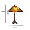 CHLOE Lighting INNES Tiffany-style 2 Light Mission Table Lamp 16’’ Shade CHL-CH33359MR16-TL2