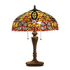 Victorian Design Tiffany Style Glass Table Lamp, Multicolor