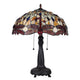 Lighting EMPRESS Tiffany-style Dragonfly 2 Light Table Lamp 18’’ Shade CHL-CH33471AD18-TL2