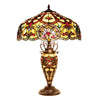 Victorian Glass Table Lamp with Trophy Style Base Multicolor CHL-CH33473IV18-DT3