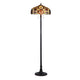 CHLOE Lighting SADIE Tiffany-style 2 Light Victorian Floor Lamp 18" Shade
