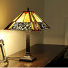 EVELYN Tiffany-style 2 Light Mission Table Lamp 16" Shade