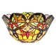 Tiffany Style Wall Sconce with Irregular Curved Edges, Multicolor