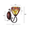 CHLOE Lighting ADIA Victorian Tiffany-Syle Dark Bronze 1 Light Wall Sconce 6’’ Wide CHL-CH38632AV06-WS1