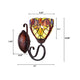 CHLOE Lighting ADIA Victorian Tiffany-Syle Dark Bronze 1 Light Wall Sconce 6’’ Wide CHL-CH38632AV06-WS1