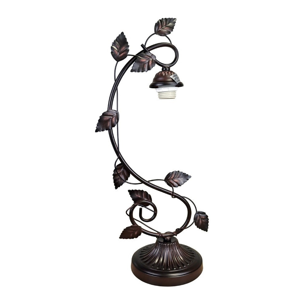 CHLOE Lighting ADIA Victorian Tiffany-Syle Dark Bronze 1 Light Accent Table Lamp 8’’ Wide CHL-CH38632AV08-NT1