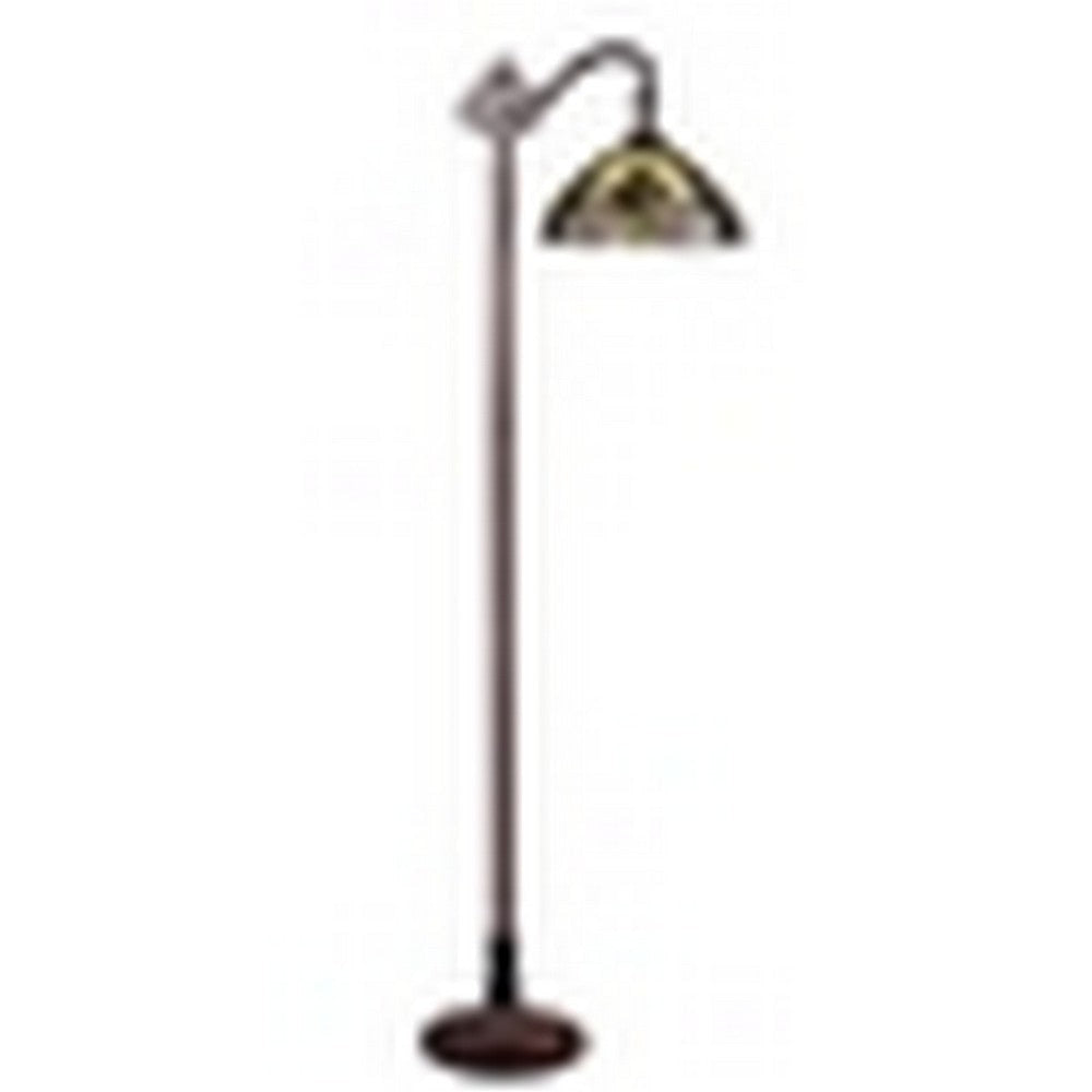 CHLOE Lighting ADIA Tiffany-Style Dark Bronze 1-Light Victorian Reading Floor Lamp 11’’ Shade CHL-CH38632AV11-RF1