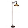 CHLOE Lighting ADIA Tiffany-Style Dark Bronze 1-Light Victorian Reading Floor Lamp 11" Shade