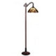 CHLOE Lighting ADIA Tiffany-Style Dark Bronze 1-Light Victorian Reading Floor Lamp 11" Shade