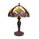 CHLOE Lighting ADIA Tiffany-Style Dark Bronze 1-Light Victorian Accent Table Lamp 12" Shade