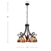 CHLOE Lighting ADIA Victorian Tiffany-Style Dark Bronze 5 Light Large Chandelier 24’’ Wide CHL-CH38632AV24-DD5