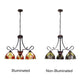 CHLOE Lighting ADIA Victorian Tiffany-Style Dark Bronze 3 Light Mini Chandelier 25’’ Wide CHL-CH38632AV25-DD3