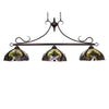 CHLOE Lighting ADIA Victorian Tiffany-style Dark Bronze 3 Light Island Pendant 47’’ Wide CHL-CH38632AV47-IL3