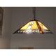 TRISTAN Tiffany-style 2 Light Mission Hanging Pendant Fixture 16’’ Shade CHL-CH38847PM16-DH2