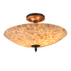 CHLOE Lighting SALLY Mosaic 2 Light Semi-flush Ceiling Fixture 16" Shade