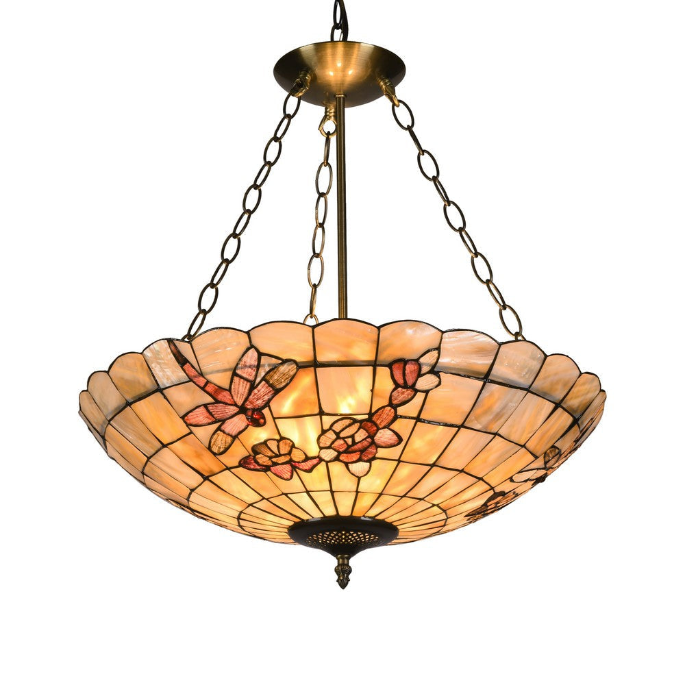 Lighting NIXIE Mosaic 3 Light Inverted Ceiling Pendant 20" Shade