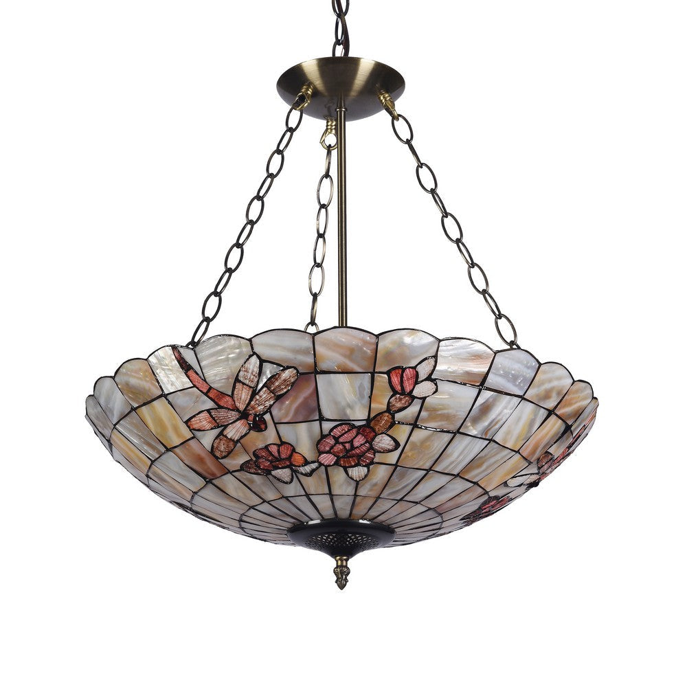 Lighting NIXIE Mosaic 3 Light Inverted Ceiling Pendant 20’’ Shade CHL-CH3C013AB20-UH3