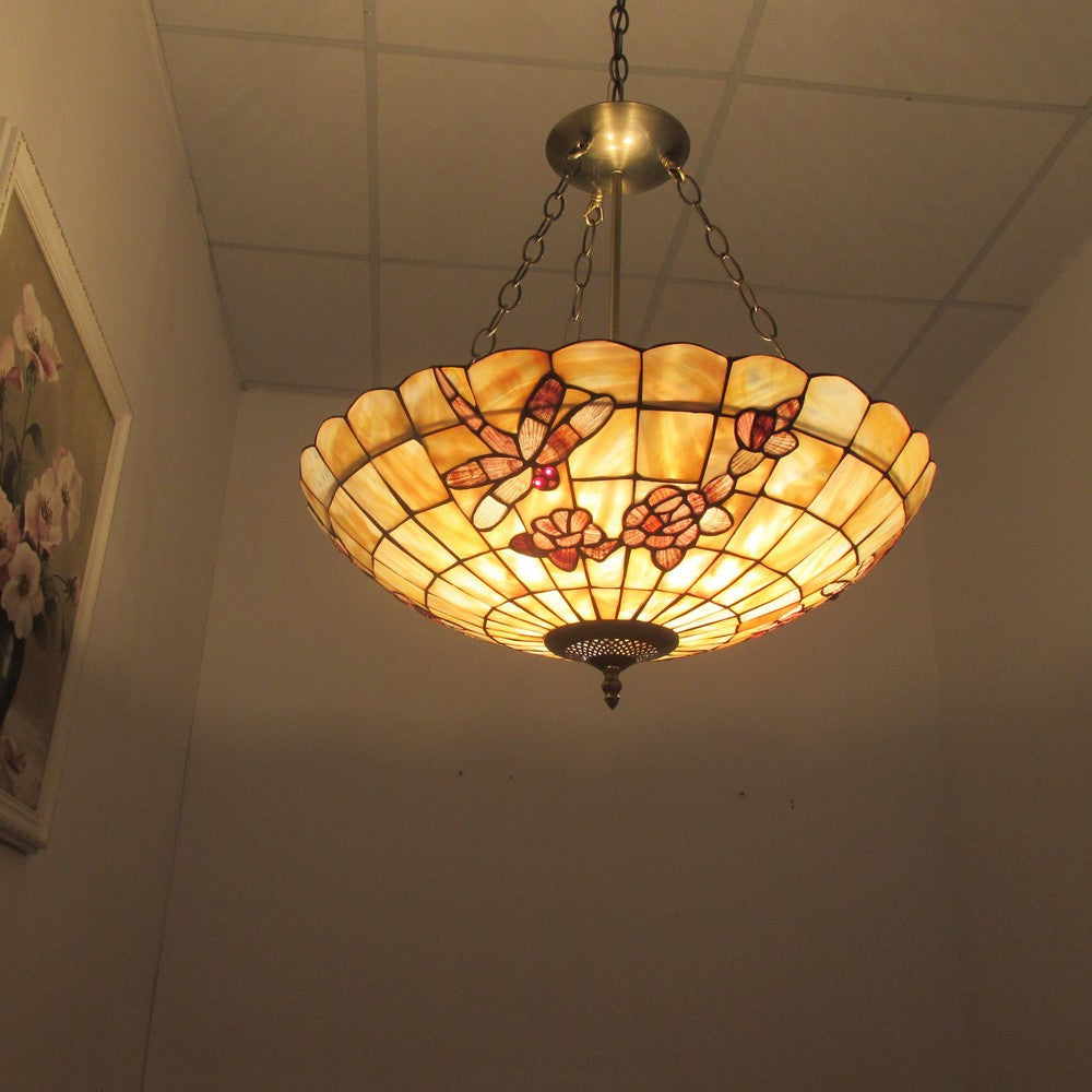 Lighting NIXIE Mosaic 3 Light Inverted Ceiling Pendant 20’’ Shade CHL-CH3C013AB20-UH3