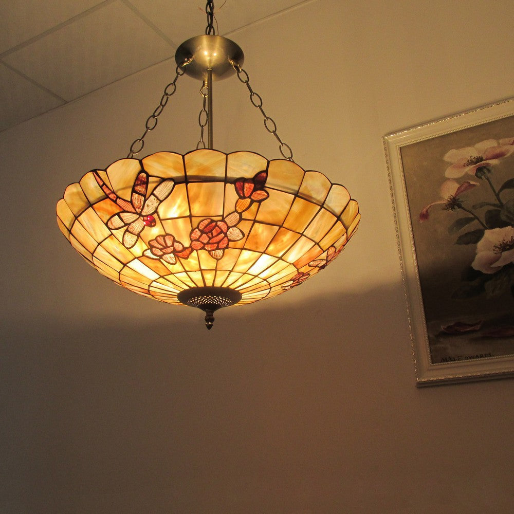 Lighting NIXIE Mosaic 3 Light Inverted Ceiling Pendant 20’’ Shade CHL-CH3C013AB20-UH3