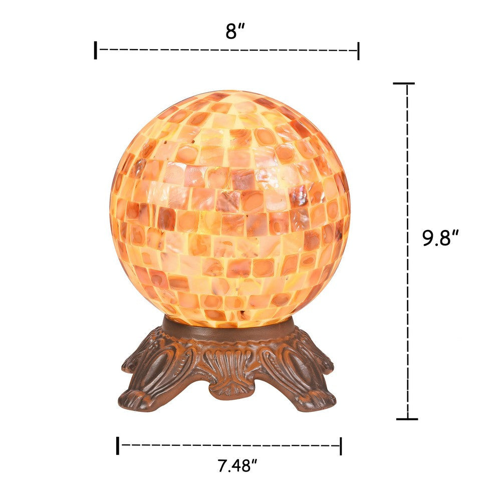 Lighting SHELLEY Mosaic 1 Light Dark Bronze Accent Lamp 8’’ Wide CHL-CH3CD28CC08-TL1
