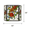 Lighting SUNFLOWER Tiffany-style 3pcs Folding Floral Fireplace Screen 44’’ Wide CHL-CH3F124OF44-GFS