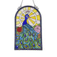 Lighting INDIA Tiffany-glass Peacock Window Panel 24x38 CHL-CH3P009BP32-GPN