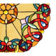 CHLOE Lighting ADALEE Tiffany-style Victorian Stained Glass Window Panel 20’’ Height CHL-CH3P019AV20-RND