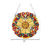CHLOE Lighting ADALEE Tiffany-style Victorian Stained Glass Window Panel 20’’ Height CHL-CH3P019AV20-RND