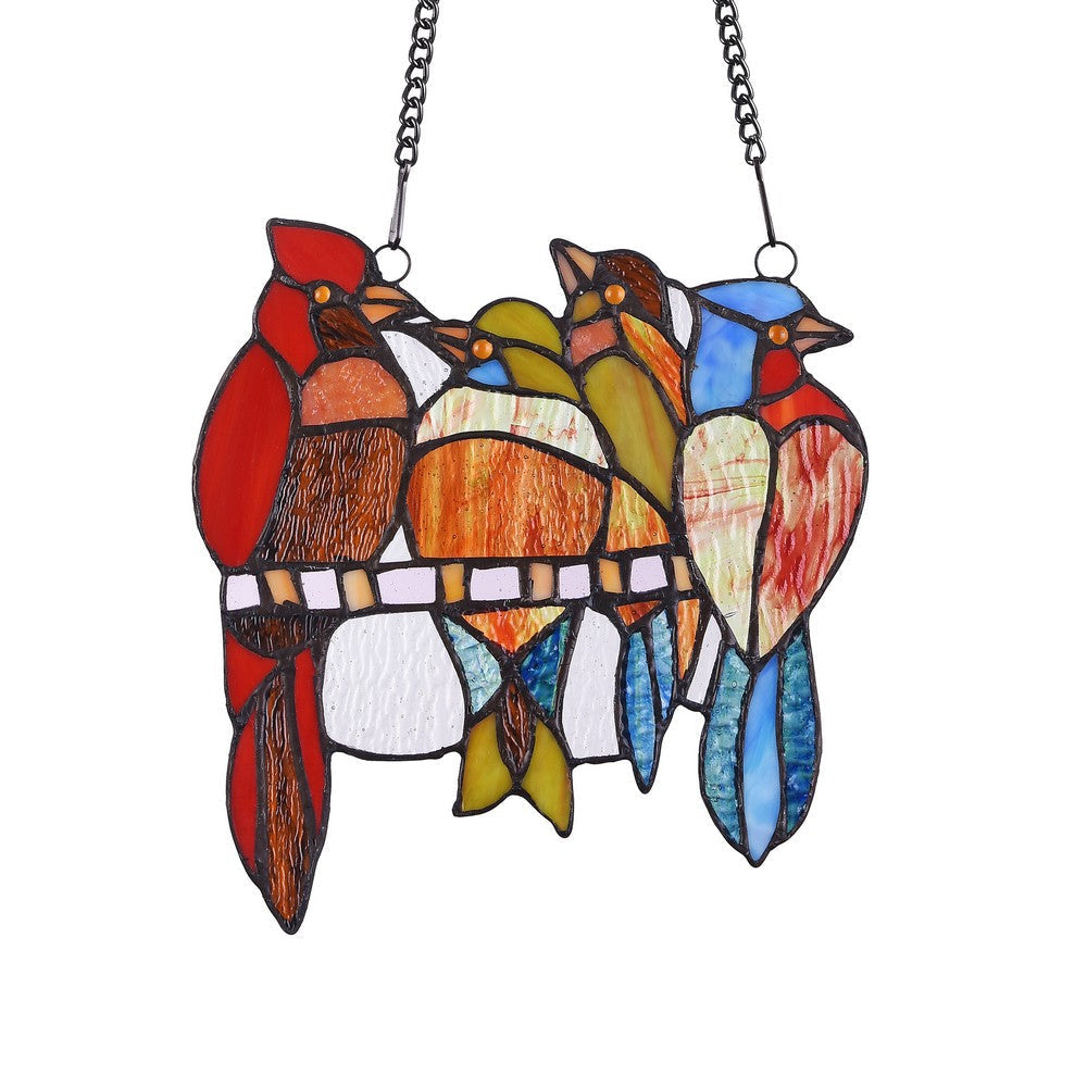 Lighting HARLEY Tiffany-glass Window Panel 9’’ CHL-CH3P060RA09-GPN