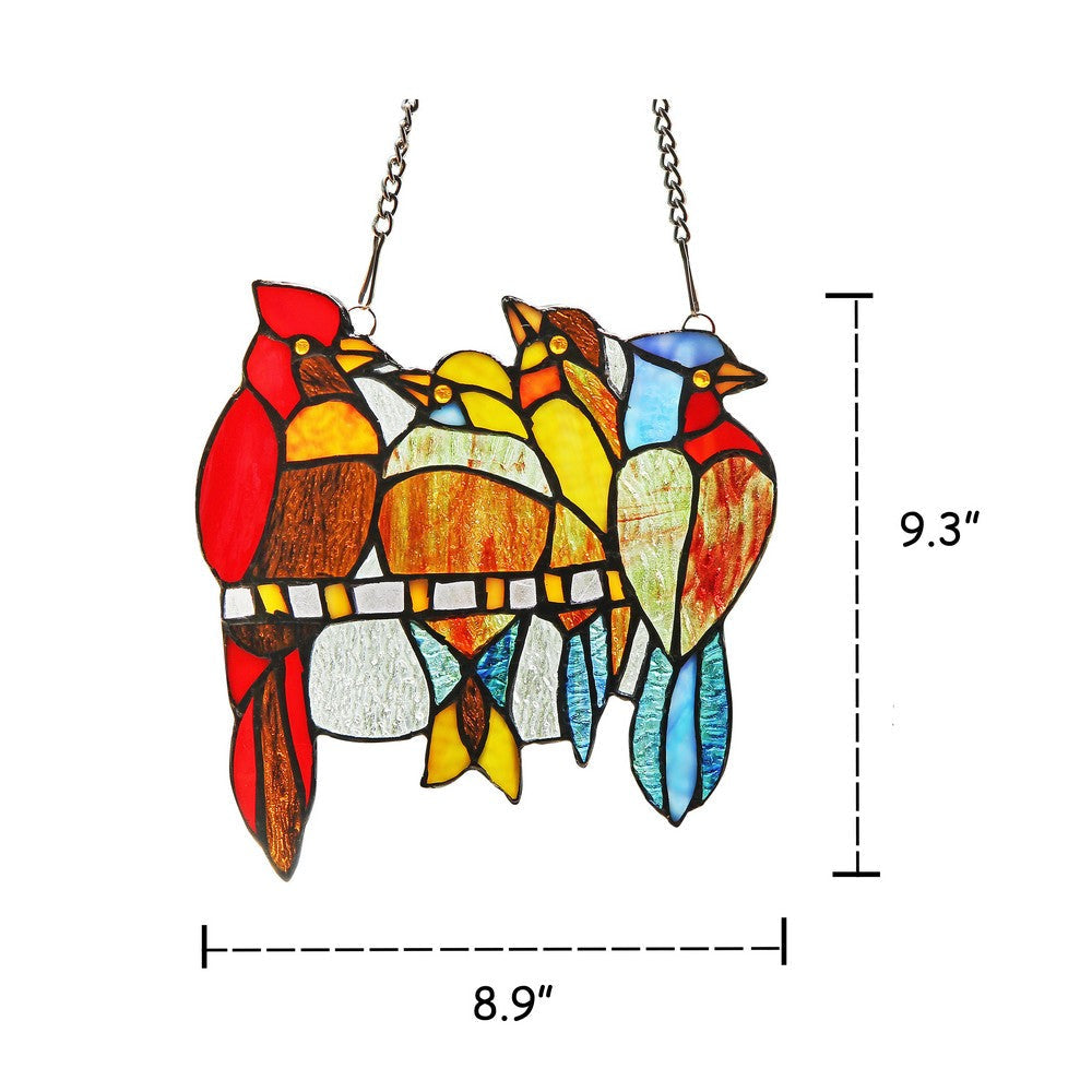 Lighting HARLEY Tiffany-glass Window Panel 9’’ CHL-CH3P060RA09-GPN