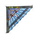 Lighting OBSIDIAN Mission Tiffany-glass Window Panel 10’’ Wide CHL-CH3P105BG10-CGP