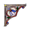 Lighting ARISTELLA Victorian Tiffany-glass Window Panel 10’’ Wide CHL-CH3P108RV10-CGP