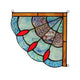 Lighting MEI Victorian Tiffany-glass Window Panel 8" Wide