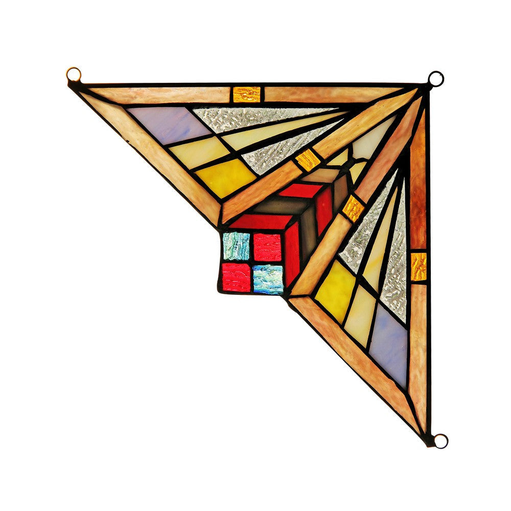 Lighting CIENA Mission Tiffany-glass Window Panel 8’’ Wide CHL-CH3P116PM08-CGP