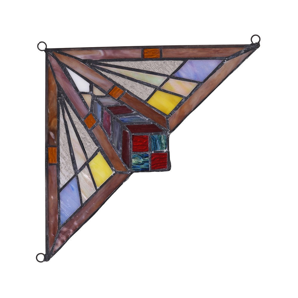 Lighting CIENA Mission Tiffany-glass Window Panel 8’’ Wide CHL-CH3P116PM08-CGP