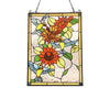 Lighting SUNFLOWER Animal Tiffany-glass Window Panel 24" Tall