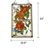 Lighting SUNFLOWER Tiffany-style Animal Design Window Panel 20’’ x 33’’ CHL-CH3P124OF33-GPN
