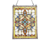 Lighting DELILAH Victorian Tiffany-glass Window Panel 24’’ Tall CHL-CH3P130BV24-GPN