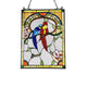Lighting LOVEBIRDS Animal Tiffany-glass Window Panel 24’’ Tall CHL-CH3P131RA24-GPN